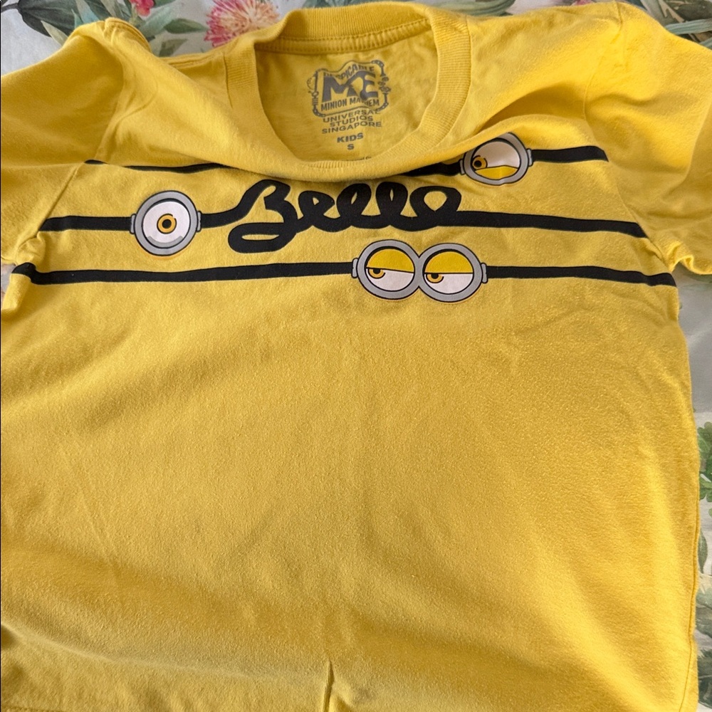 Universal Studios Singapore  Minion Yellow Graphic Tee for Kids
